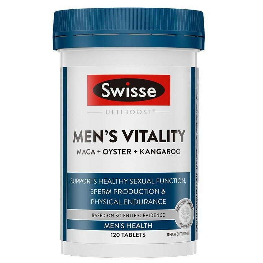 Swisse Men's Vitality Maca + Oyster + Kangaroo 120 Tablets - RPP ONLINE