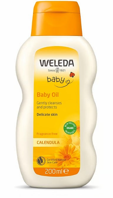 Weleda Calendula Baby Oil Fragrance Free 200ml