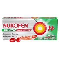 Nurofen Zavance ibuprofen 200mg 20 viên nang lỏng