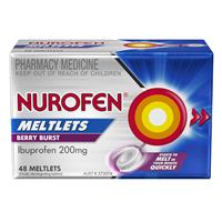 Nurofen Meltlets Berry Burst 200mg 96 Meltlets