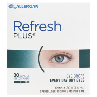Allergan Refresh Plus Lubricant Preservative Free Eye Drops 30 X 0.4ml