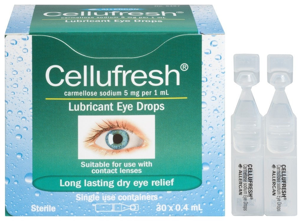 Allergan Cellufresh Long Lasting Eye Drops 30 X 0.4ml