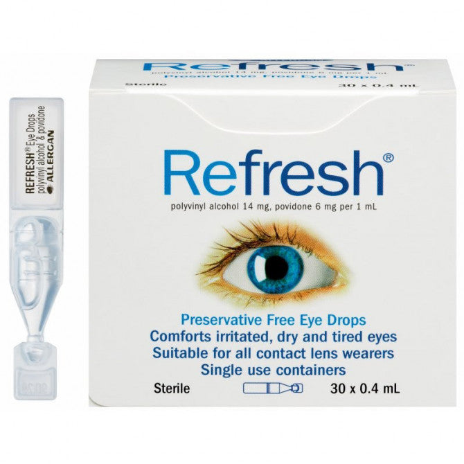 Allergan Refresh Preservative Free Eye Drops 30 X 0.4ml