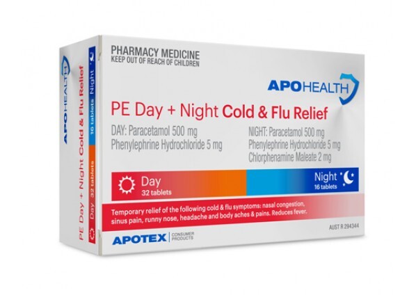 APOHealth PE Day + Night Cold & Flu Relief 48 Tablets