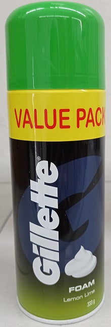 Gillette Shave Spoam Lemon Lime Value Pack 333G