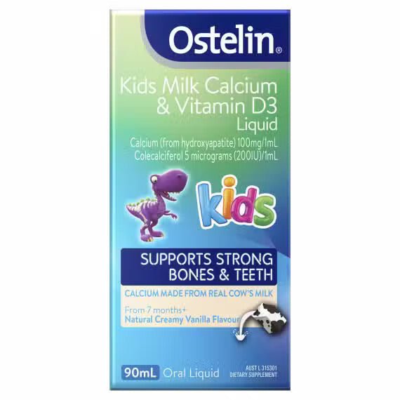 Ostelin Kids Sữa Canxi & Vitamin D3 Liquid 90ml