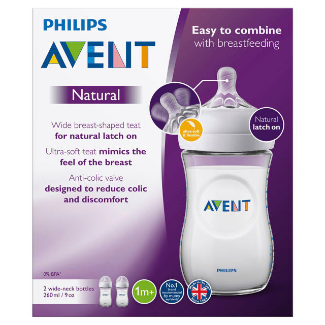 Philips Avent Avent Natural Chai 1m+ 260ml 2 gói