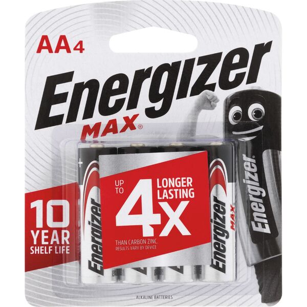 Energizer Max AA 电池 4 包