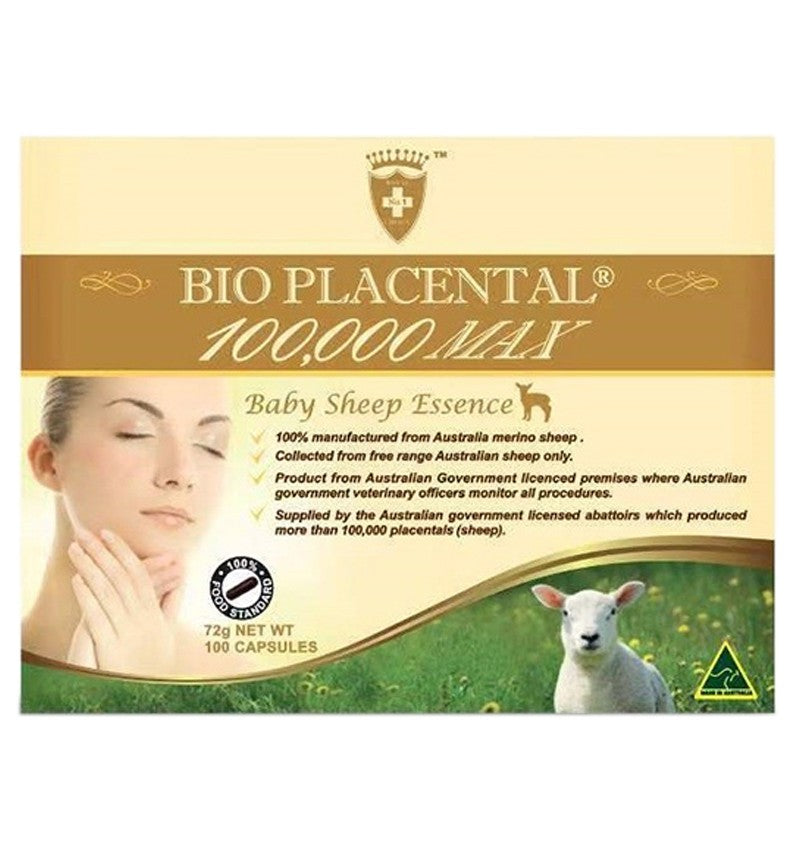 Wealthy Health Bio Placental 100000 Max Baby Sheep Essence 100 Capsules