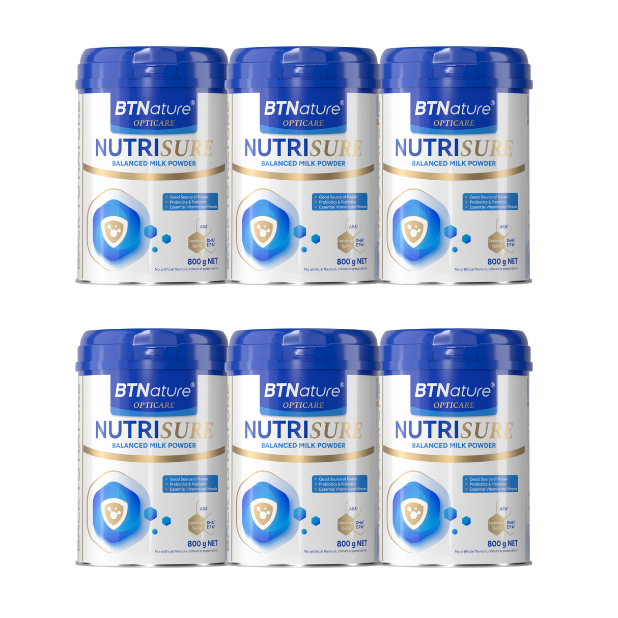 BTNature Opticare Nutrisure Balanced Milk Powder 800g X 6 BUNDLE  [FREE SHIPPING]