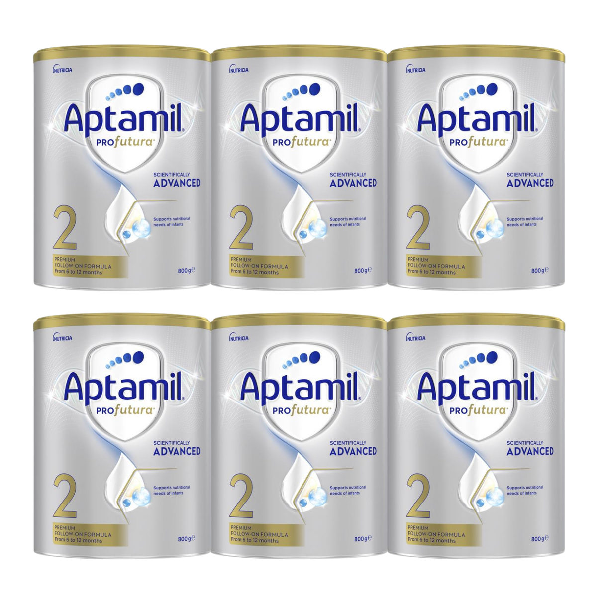 Aptamil Profutura 2 Advanced Premium Follow-On Formula 6-12 Months 800g X 6 BUNDLE