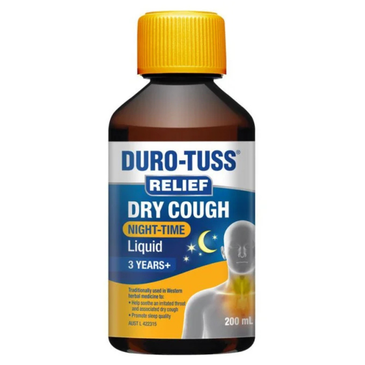 Duro-Tuss 緩解乾咳夜間液體 200ml（日期：01/09/2026）