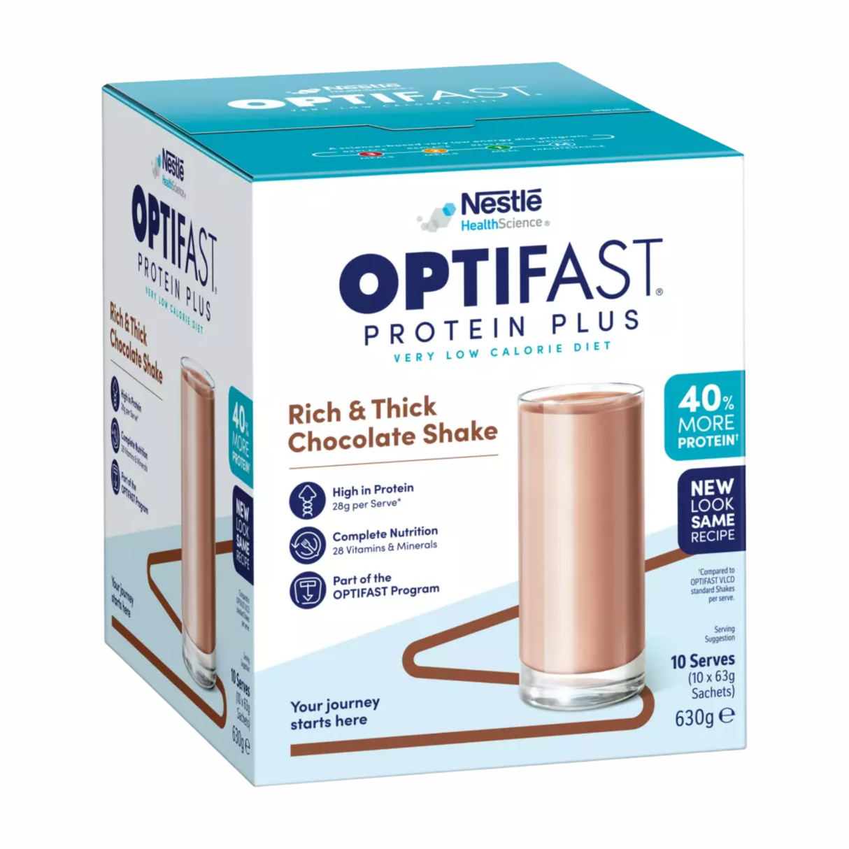 Optifast VLCD Protein Plus Rick & Thick Chocolate Shake 63g x 10 Pack