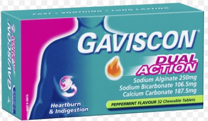 Gaviscon Dual Action 32 แท็บเล็ต (EXP: 01/01/2026)