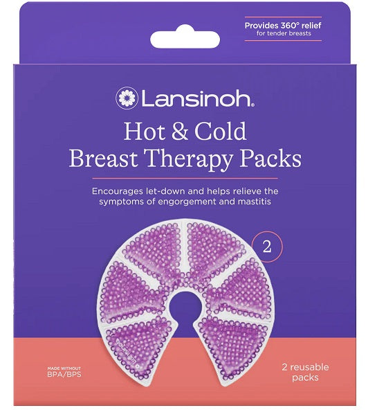 Lansinoh Hot & Cold Breast Therapy 2 Reusable Packs
