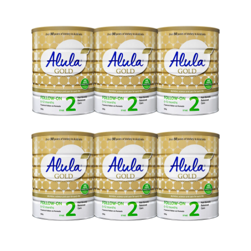 S26 Gold Alula Follow-On Formula Stage 2 6-12 Months 900g X 6 BUNDLE