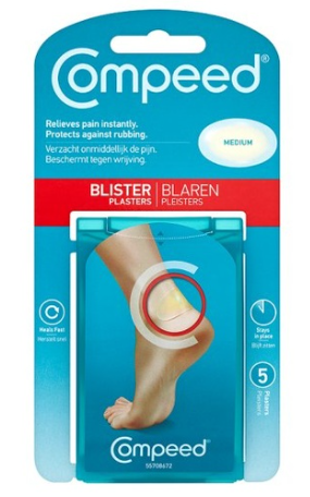 Compeed ブリスタープラスター 5 個パック (EXP: 01/05/2026)