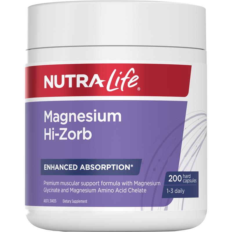 Nutralife Magnesium Hi-Zorb 200 Capsules