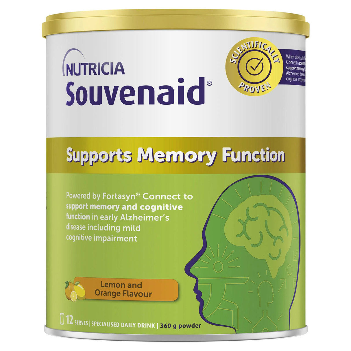 Souvenaid Memory Lemon and Orange Powder 360g