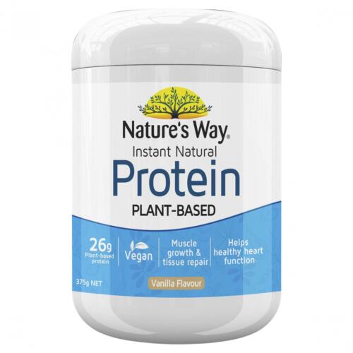 Nature's Way Instant Natural Protein Plant-Based Vanilla Flavour 375g (EXP: 01/10/2026)