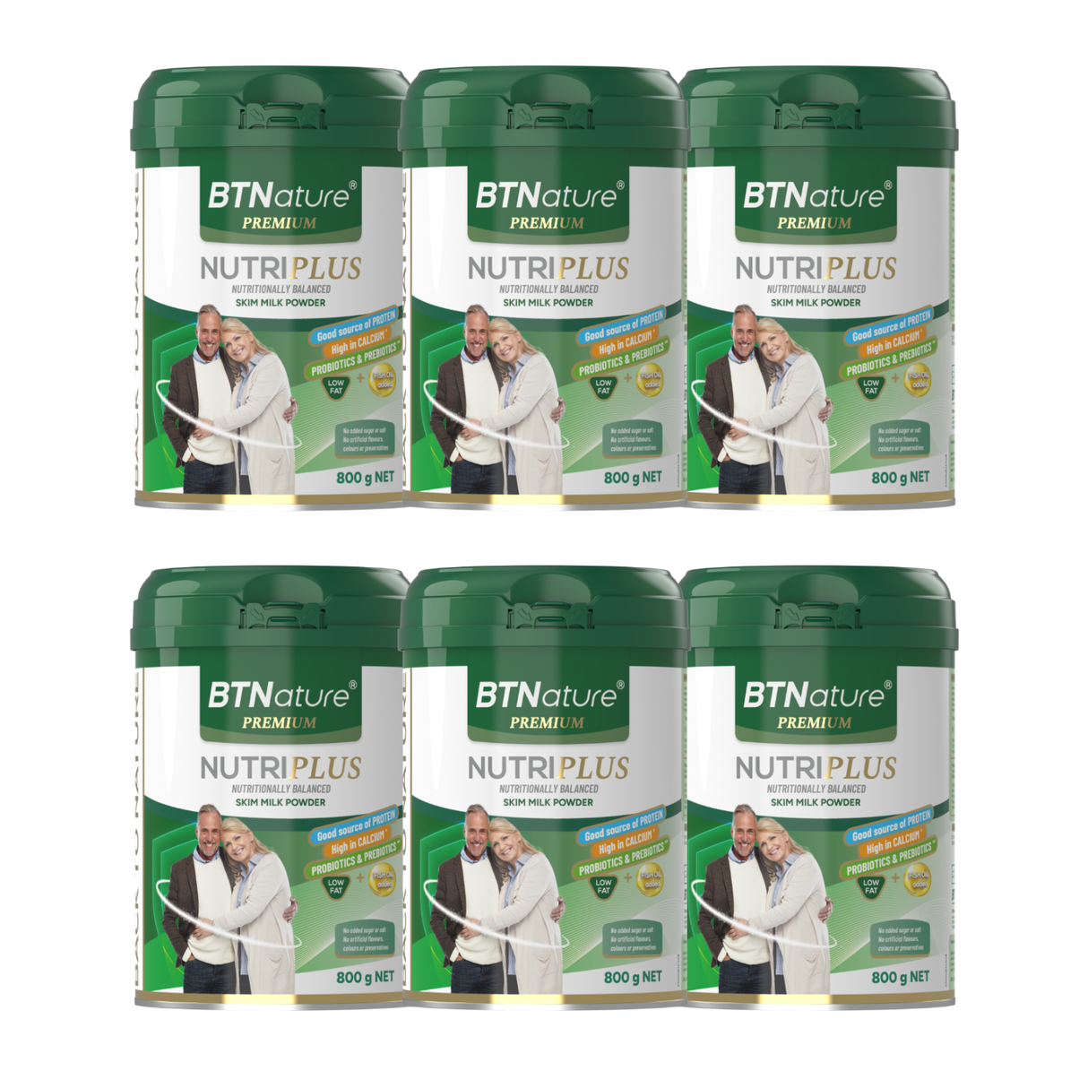 BTNature Nutriplus Skim Milk Powder 800g X 6 BUNDLE  [FREE SHIPPING]