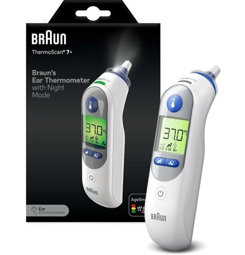 Braun Thermoscan 7+ AgeSmart Ear Thermometer with Night Mode