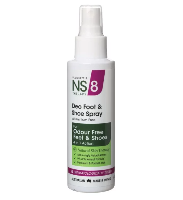 Plunkett's NS 8 Deo Foot Fresh Spray 100mL (EXP: 01/01/2026)