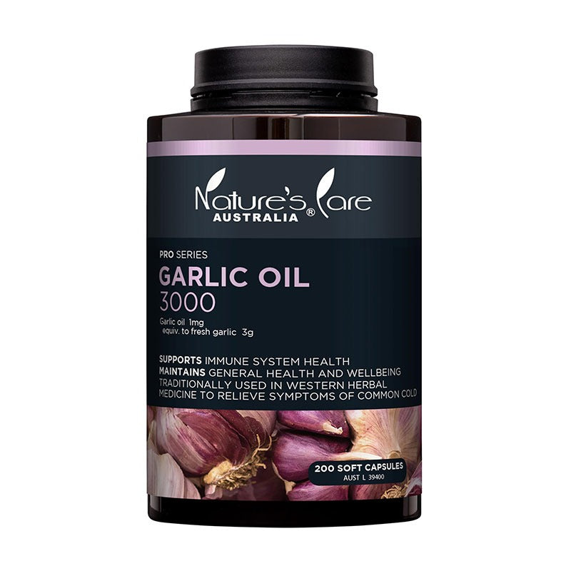 Nature's Care Pro Series Garlic Oil 3000 200 Capsules