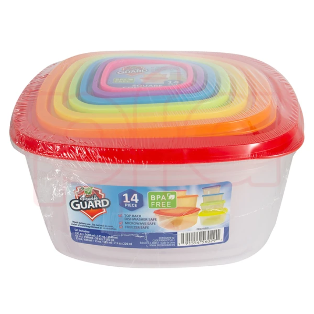Fresh Guard Plastic Container 14 Pack