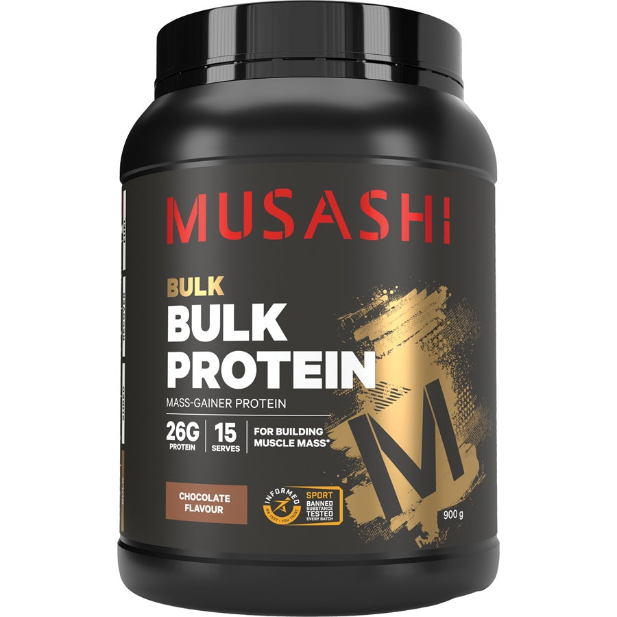 Musashi Bulk Protein Powder Chocolate Milkshake 900g