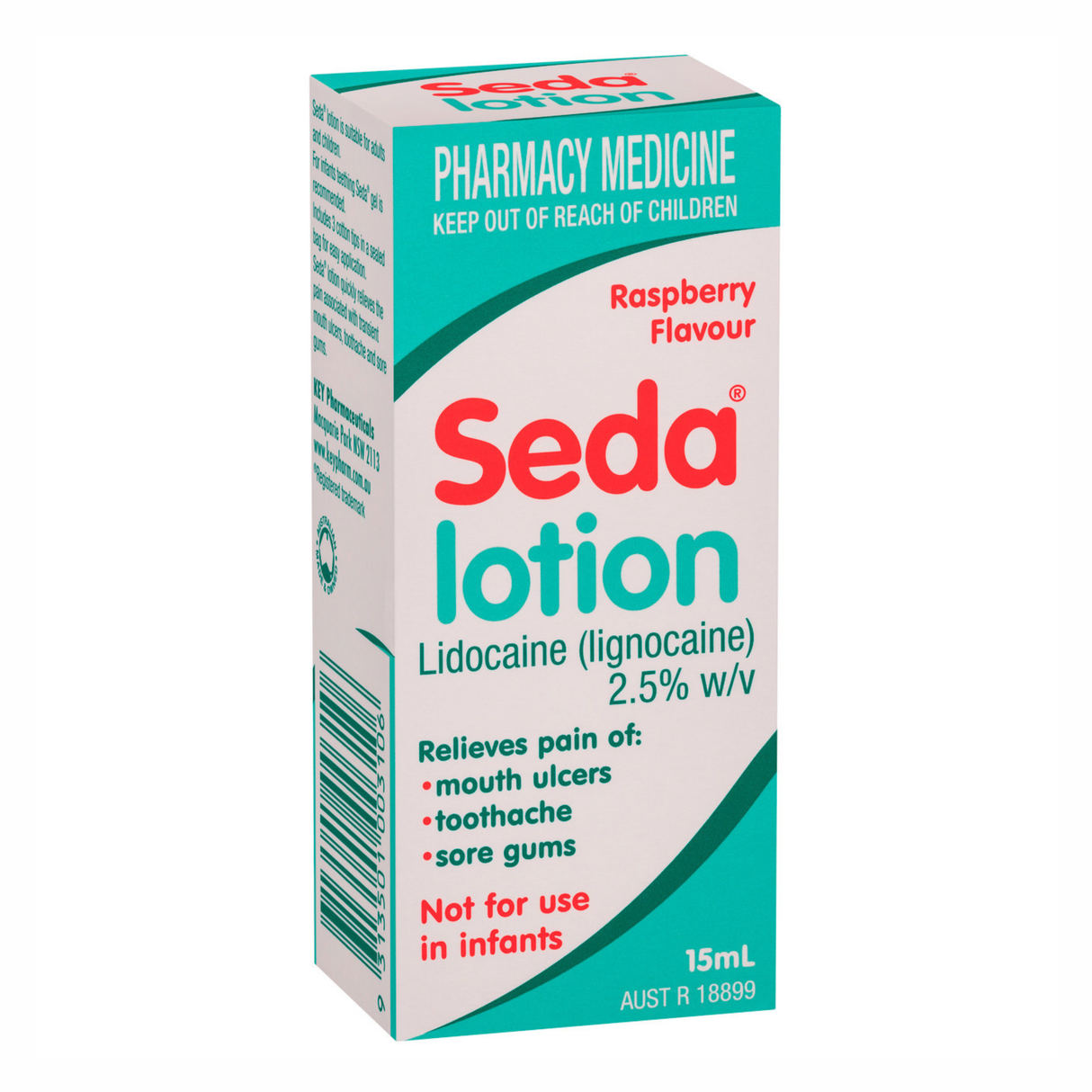 Seda Gel Lotion Raspberry 15mL (EXP: 01/04/2026)