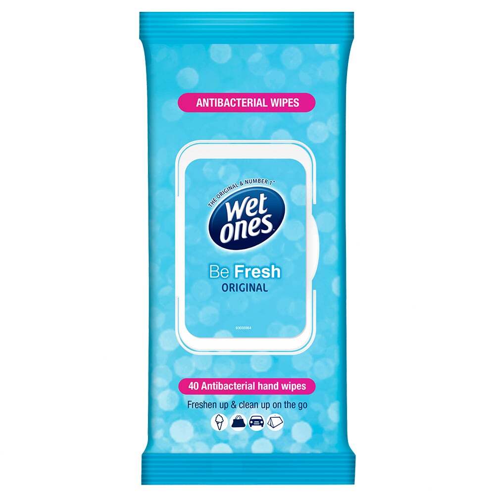 Wet Ones Be Fresh Original Wipes 40 Pack