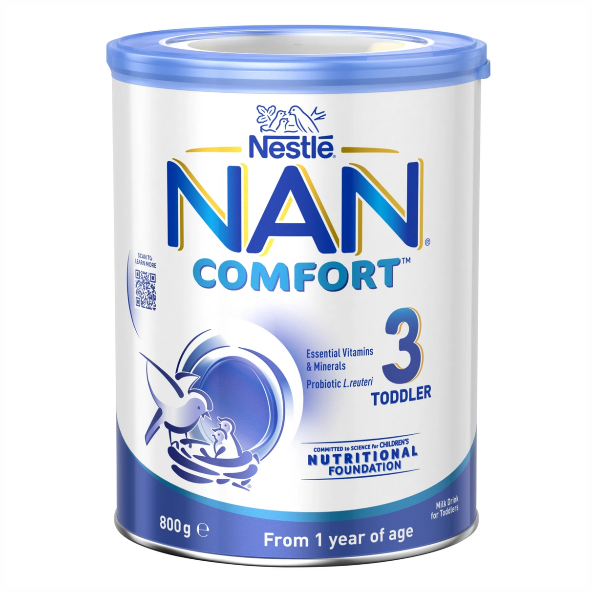 Sữa uống cho bé Nestlé NAN Comfort Giai đoạn 3 800g (EXP: 26/10/2026)