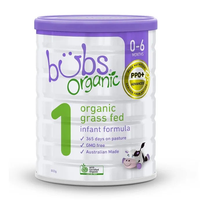 Bubs Organic Grass Fed Infant Formula Stage 1 800g