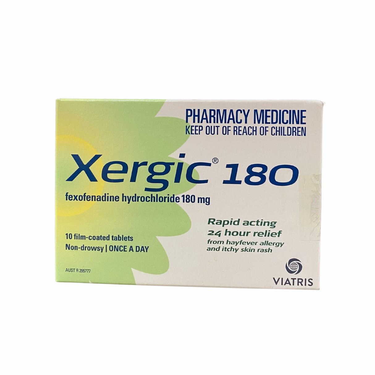 Xergic 180mg 10 片（日期：01/06/2026）