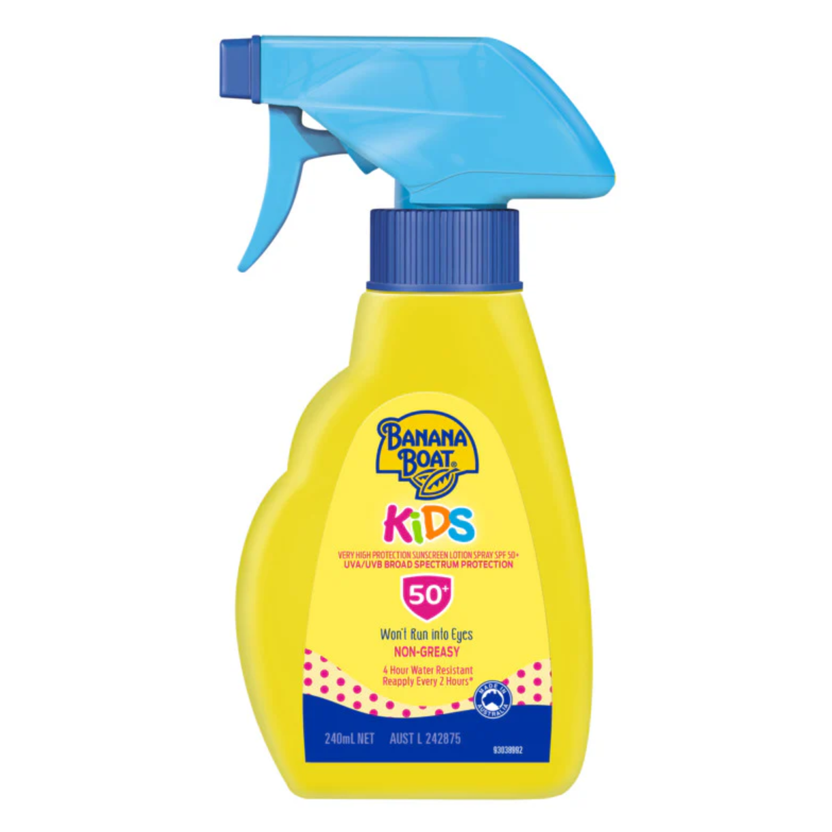 Banana Boat Kids SPF50+ Trigger Pack 240mL (EXP: 01/09/2026)