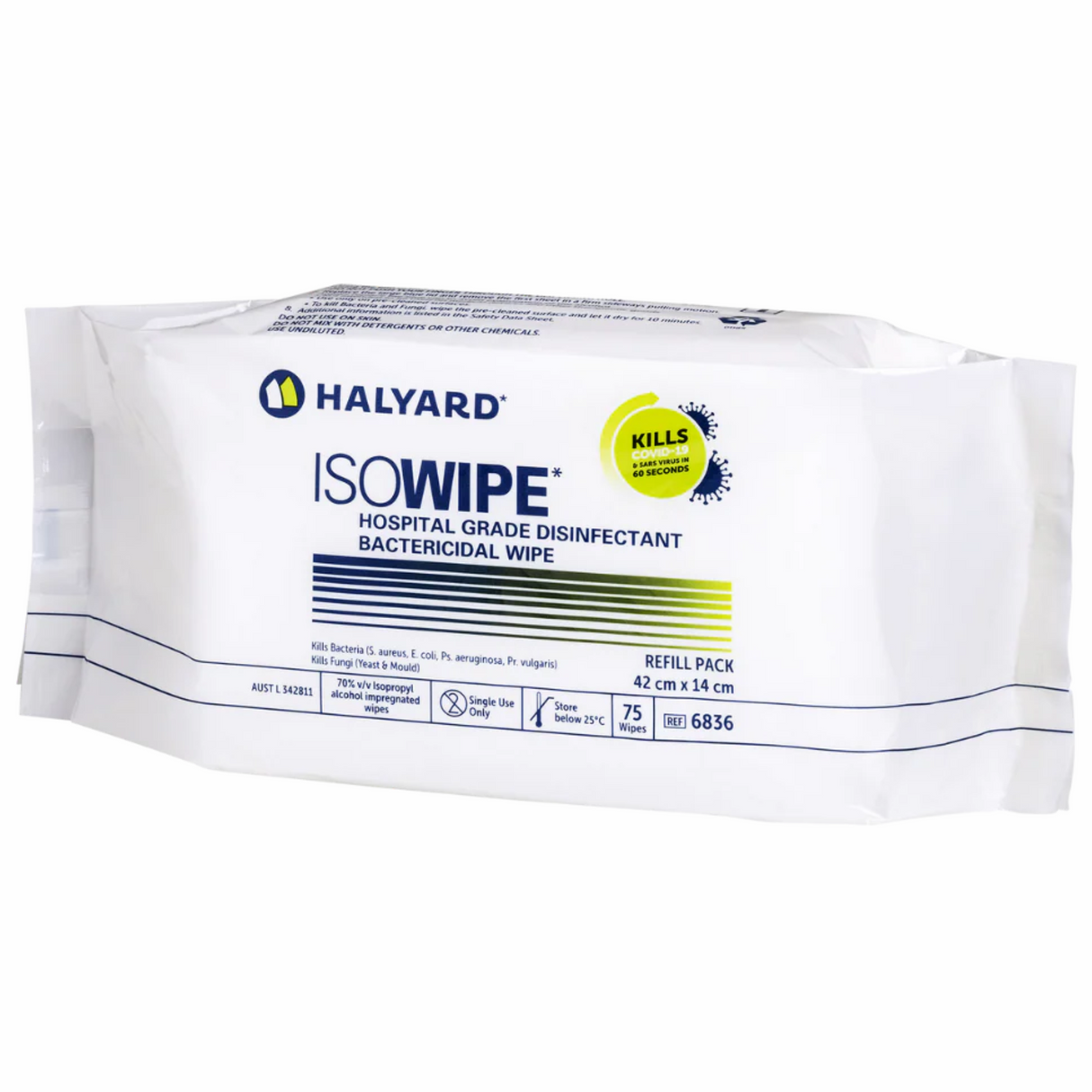 Halyard Isowipe 75 ผ้าเช็ดทำความสะอาด