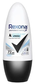 Rexona Deodorant Roll on Invisible Dry +新鮮な45ml（Exp：15/03/2026）