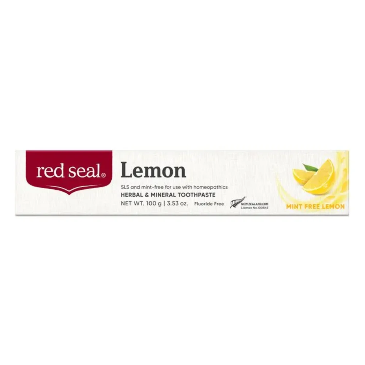 Red Seal Lemon SLS free Toothpaste 100g