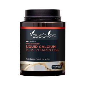 Nature's Care Pro Series Liquid Calcium Plus Vitamin D & K 60 Capsules