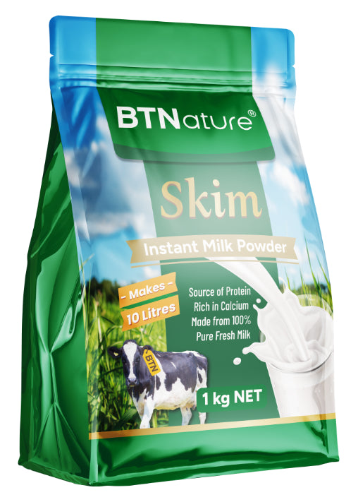 BTNature 脱脂速溶奶粉 (袋装) 1kg (EXP: 26/08/2026)