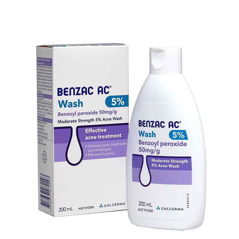 Benzac AC Wash 5% 200mL (EXP: 01/08/2026)