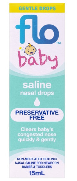 Flo Baby Saline Nasal Drops 15ml