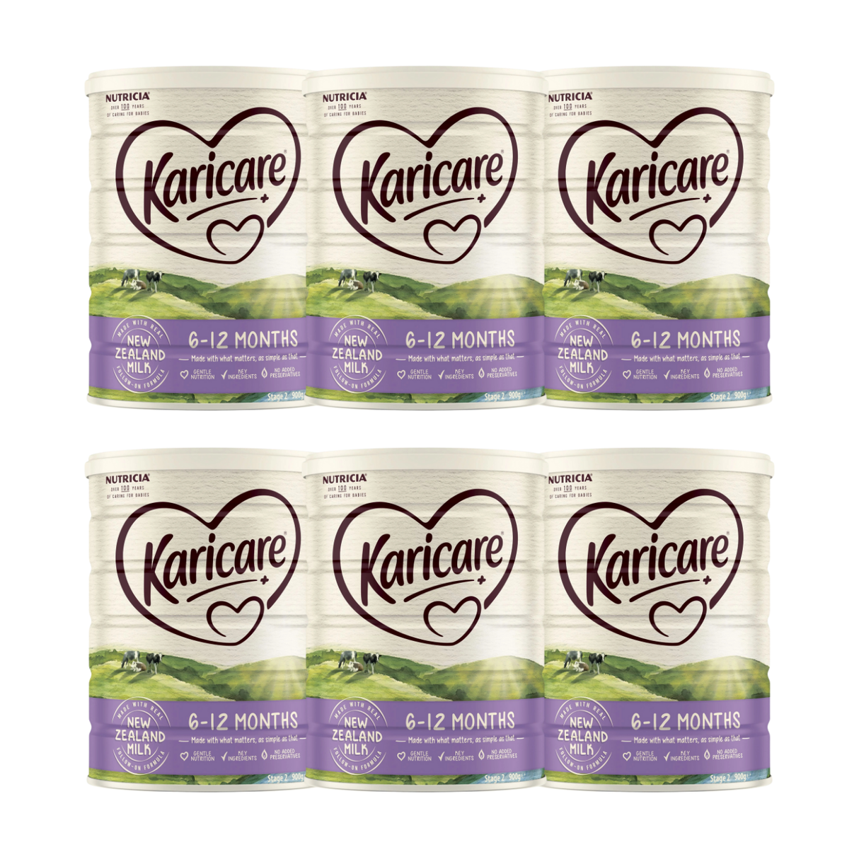 Karicare+ Follow On Formula 6-12 Months Stage 2 900g X 6 BUNDLE