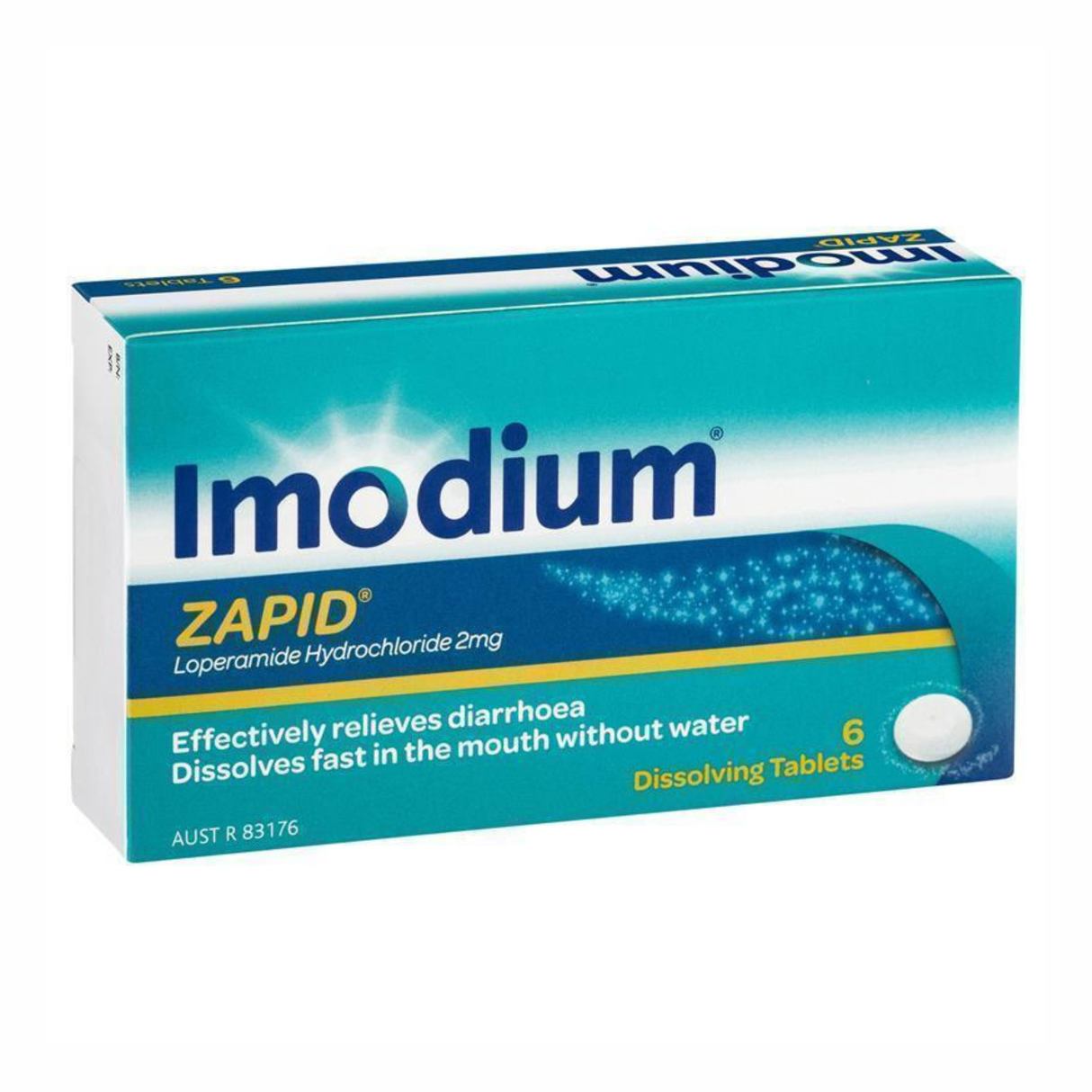 Imodium Zapid Diarrhoea Relief 6 Tablets (EXP: 01/02/2026)