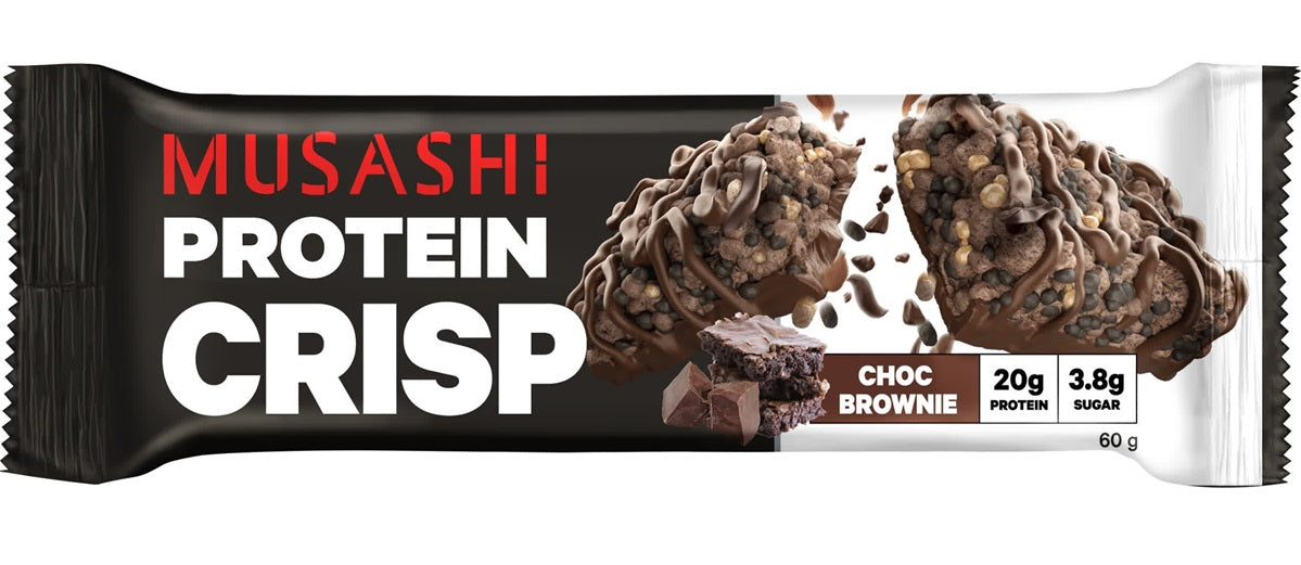 Musashi Protein Crisp Choc Brownie 60g (EXP: 03/09/2026)