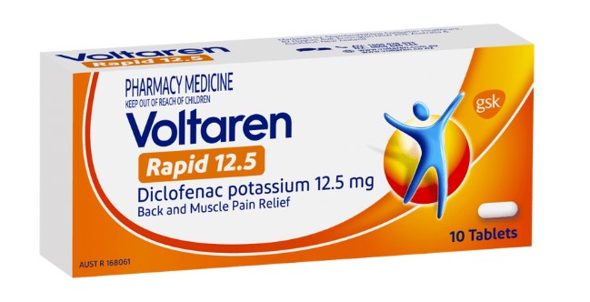 Voltaren Rapid 12.5mg 10 Tablets (EXP: 01/06/2026)
