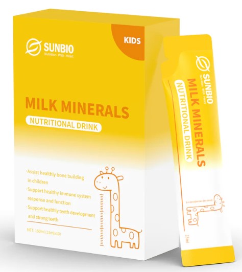 Sunbio Milk Minerals Nutritional Drink 150ml (10x15ml) (EXP: 19/02/2026)
