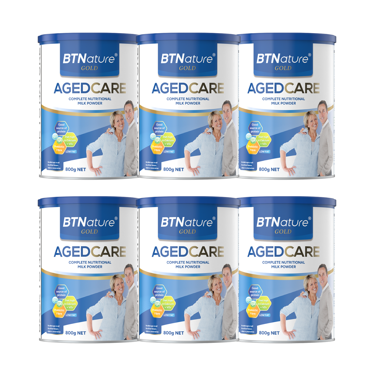 BTNature Gold AgedCare Milk Powder 800g X 6 BUNDLE  [FREE SHIPPING]