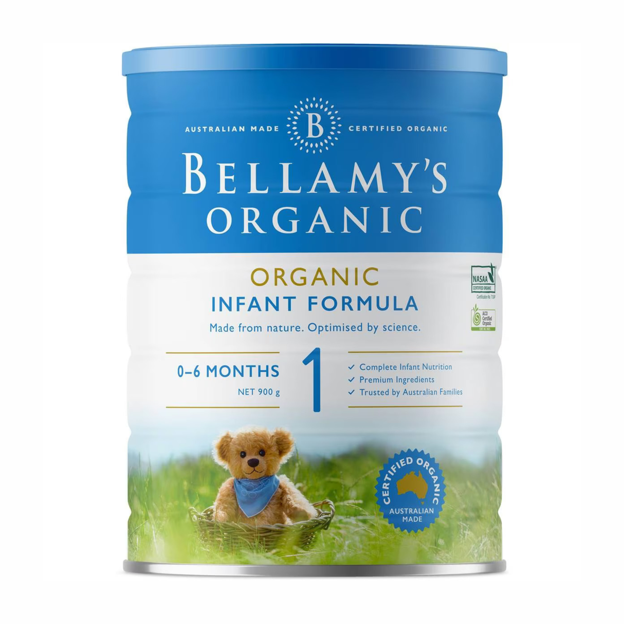 Bellamy's Organic Infant Formula 0-6 Months Stage 1 800g (EXP: 22/03/2026)